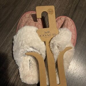 Coach slippers size 7